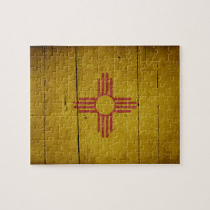 Fahne "Rugged Wood New Mexico" Puzzle