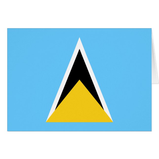 Fahne Saint Lucia (Vorderseite (Horizontal))
