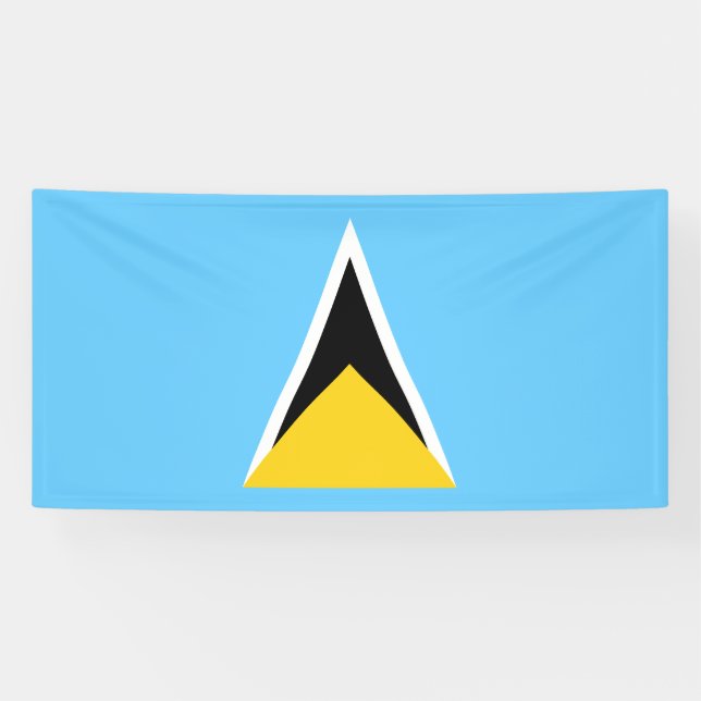 Fahne Saint Lucia Banner (Horizontal)