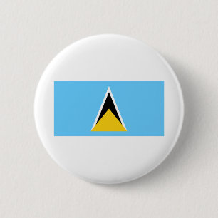 Fahne Saint Lucia Button