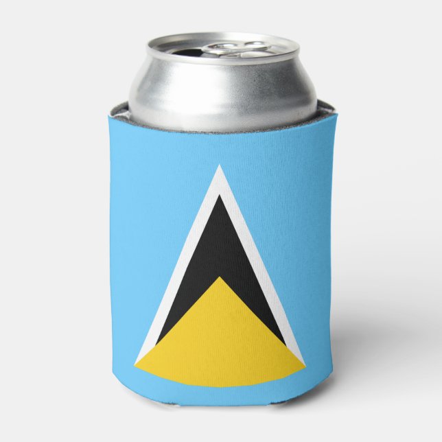 Fahne Saint Lucia Dosenkühler (Kanne Vorderseite)