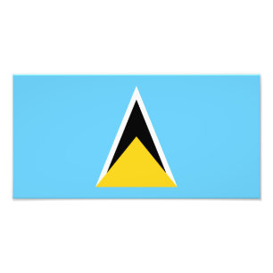 Fahne Saint Lucia Fotodruck