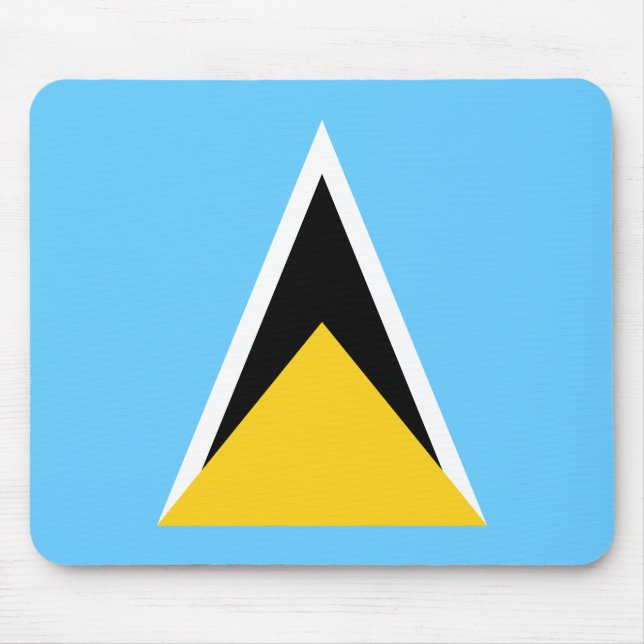 Fahne Saint Lucia Mousepad (Vorne)