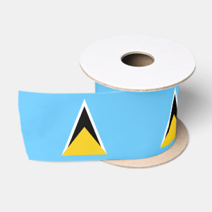 Fahne Saint Lucia Satinband