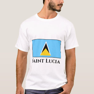Fahne Saint Lucia T-Shirt