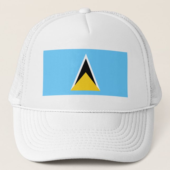 Fahne Saint Lucia Truckerkappe (Vorderseite)