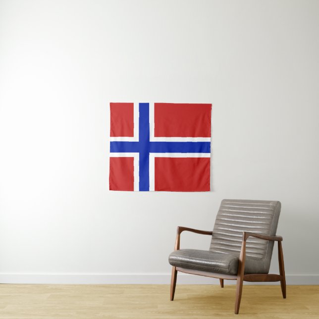 Fahne skandinavische kleine Norwegen Wandteppich (Beispiel (Horizontal))