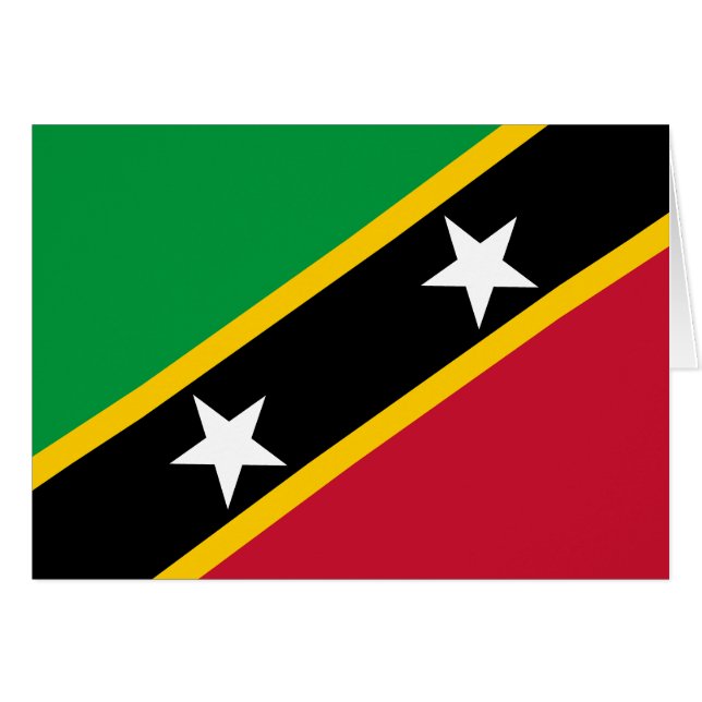 Fahne St. Kitts und Nevis (Vorderseite (Horizontal))