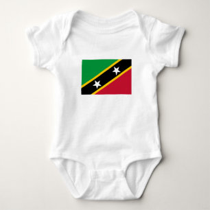 Fahne St. Kitts und Nevis Baby Strampler