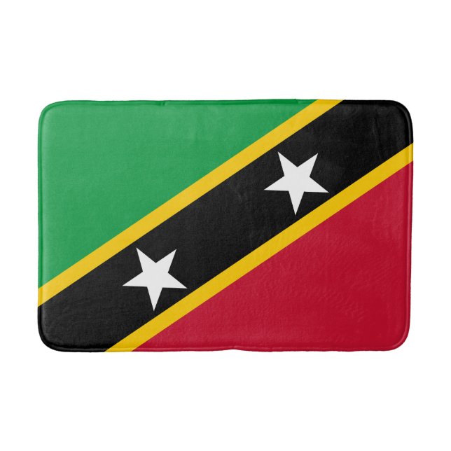 Fahne St. Kitts und Nevis Badematte (Vorderseite)