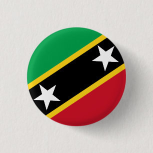Fahne St. Kitts und Nevis Button