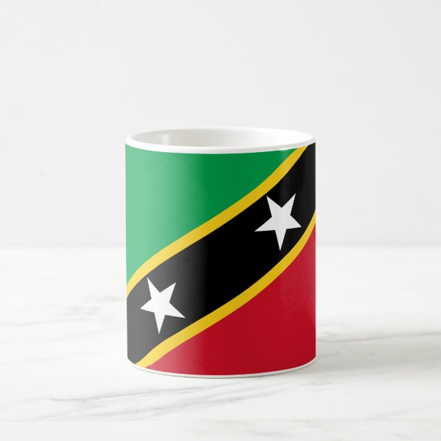 Fahne St. Kitts und Nevis Kaffeetasse (Mittel)