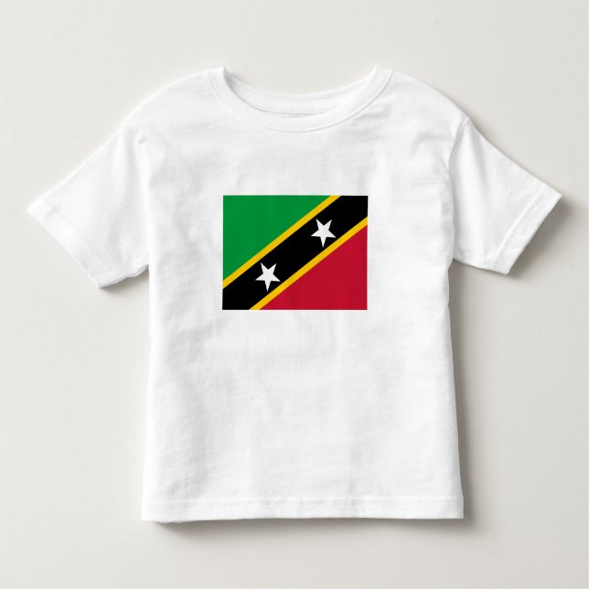 Fahne St. Kitts und Nevis Kleinkind T-shirt (Vorderseite)