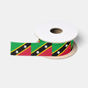 Fahne St. Kitts und Nevis Satinband