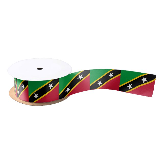 Fahne St. Kitts und Nevis Satinband (Spule)