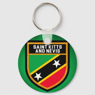 Fahne St. Kitts und Nevis Schlüsselanhänger