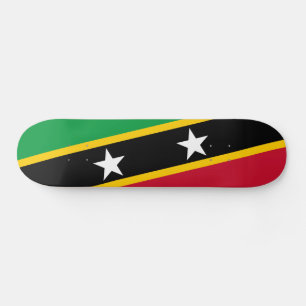 Fahne St. Kitts und Nevis Skateboard