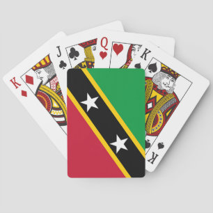 Fahne St. Kitts und Nevis Spielkarten
