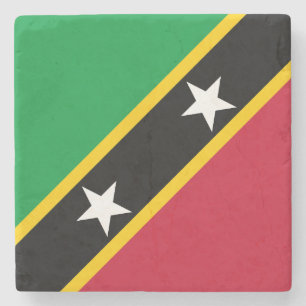 Fahne St. Kitts und Nevis Steinuntersetzer