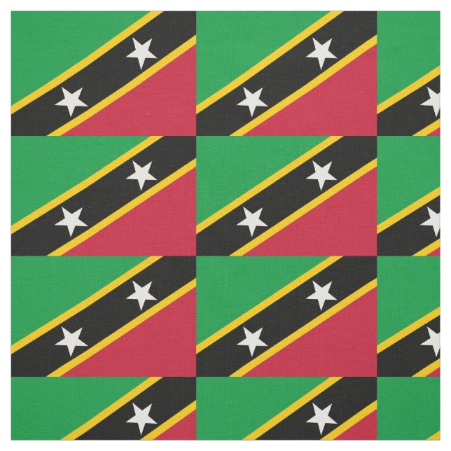 Fahne St. Kitts und Nevis Stoff (Muster)