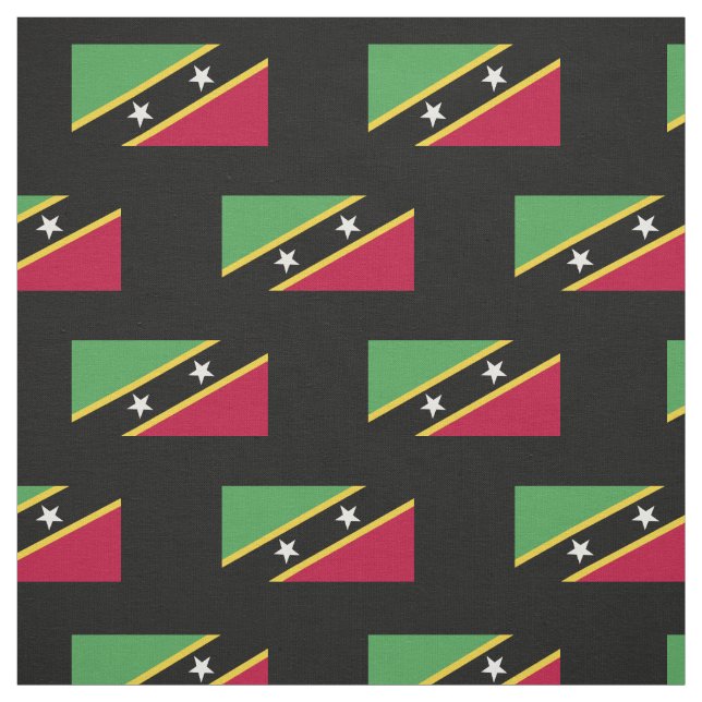 Fahne St. Kitts und Nevis Stoff (Muster)