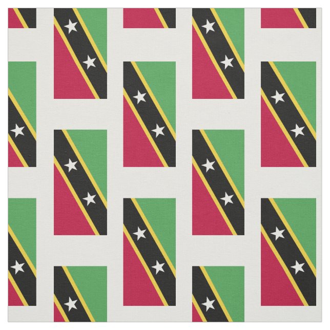 Fahne St. Kitts und Nevis Stoff (Muster)