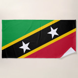 Fahne St. Kitts und Nevis Strandtuch