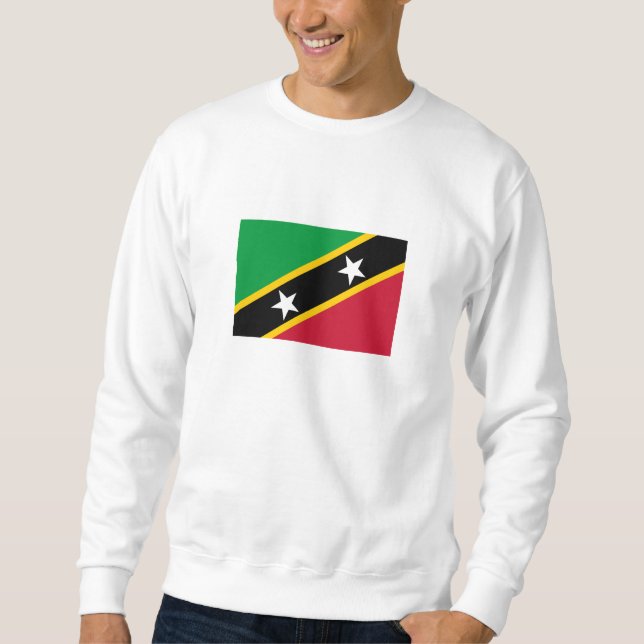Fahne St. Kitts und Nevis Sweatshirt (Vorderseite)