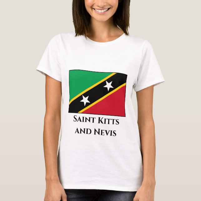Fahne St. Kitts und Nevis T-Shirt (Vorderseite)