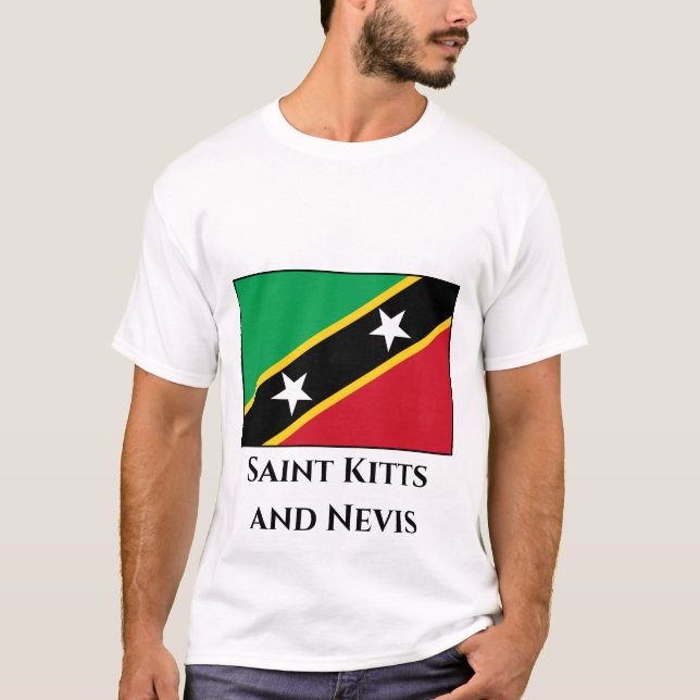 Fahne St. Kitts und Nevis T-Shirt (Vorderseite)