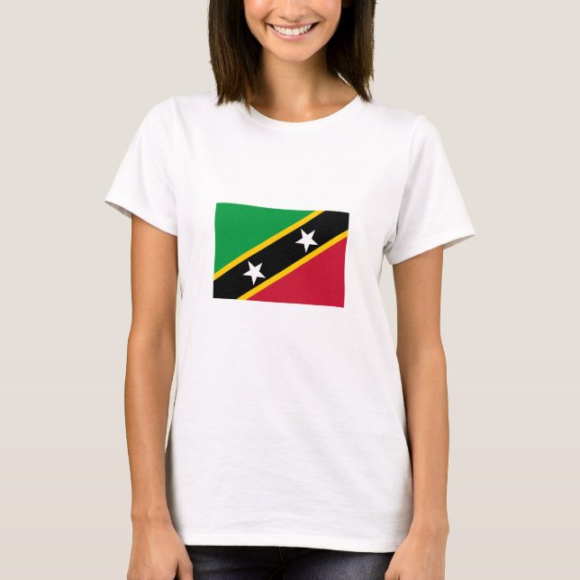 Fahne St. Kitts und Nevis T-Shirt (Vorderseite)