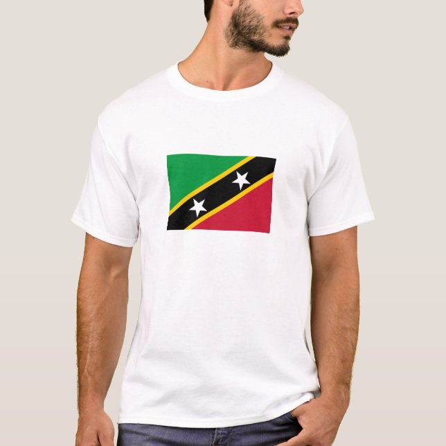 Fahne St. Kitts und Nevis T-Shirt (Vorderseite)