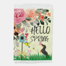 Fahne "Sweet Dackel Spring Garden"