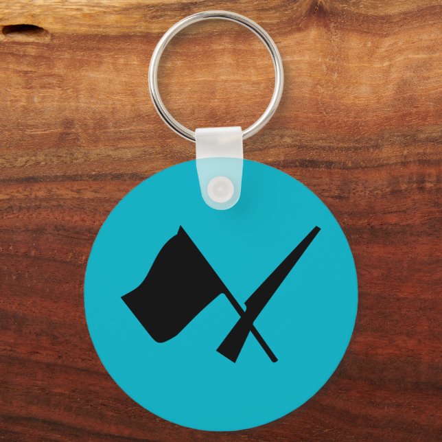 Fahne und Fahne Schlüsselanhänger (Vorderseite)