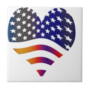 Fahne usa Herz Liebe amerikanische Ehrentruppen St Fliese
