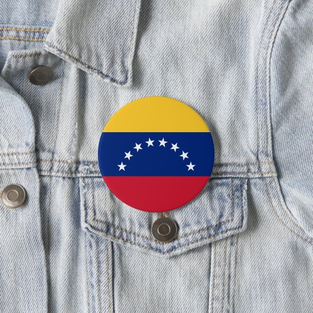 Fahne Venezuela Button (Beispiel)