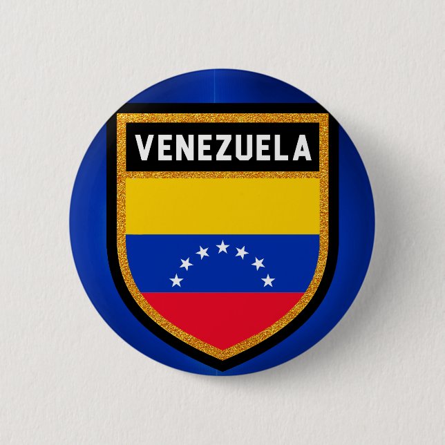 Fahne Venezuela Button (Vorderseite)