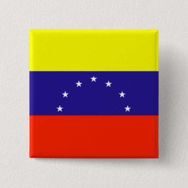 Fahne Venezuela Button (Vorderseite)