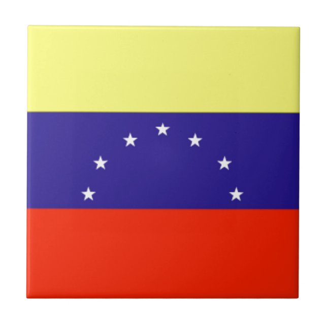 Fahne Venezuela Fliese (Vorderseite)