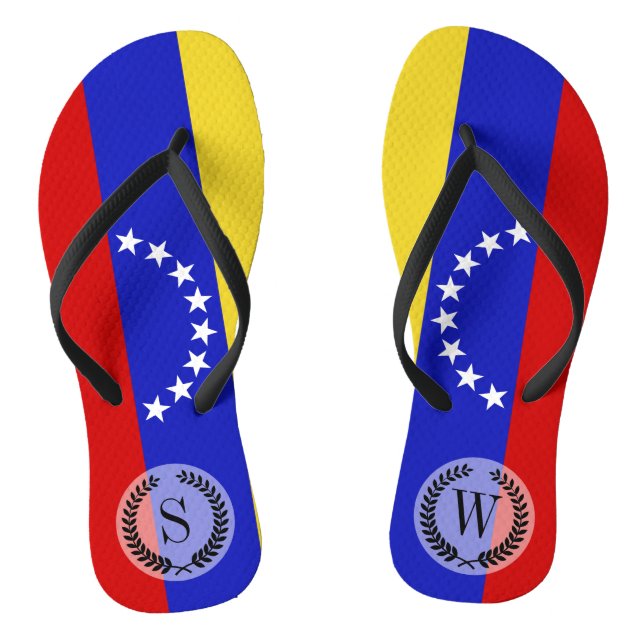Fahne Venezuela Flip Flops (Fußbett)
