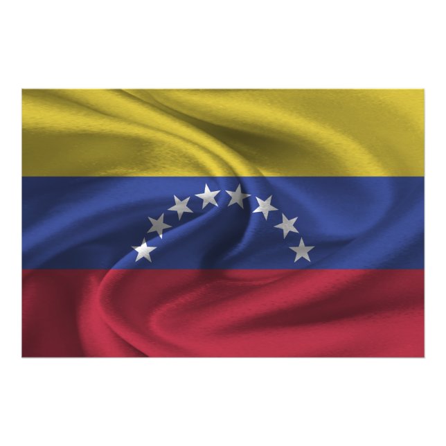 Fahne Venezuela Fotodruck (Vorne)