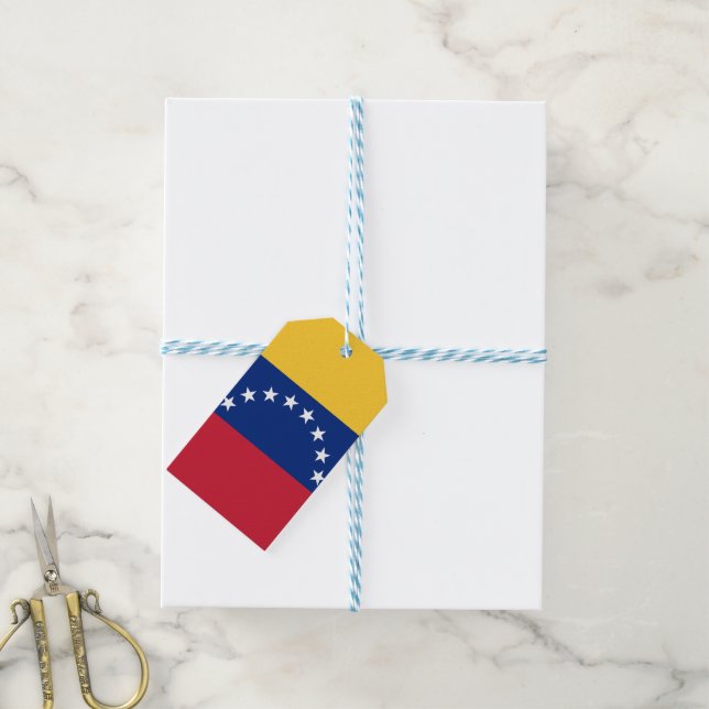 Fahne Venezuela Geschenkanhänger (Mit Garn)