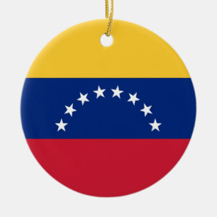Fahne Venezuela Keramik Ornament