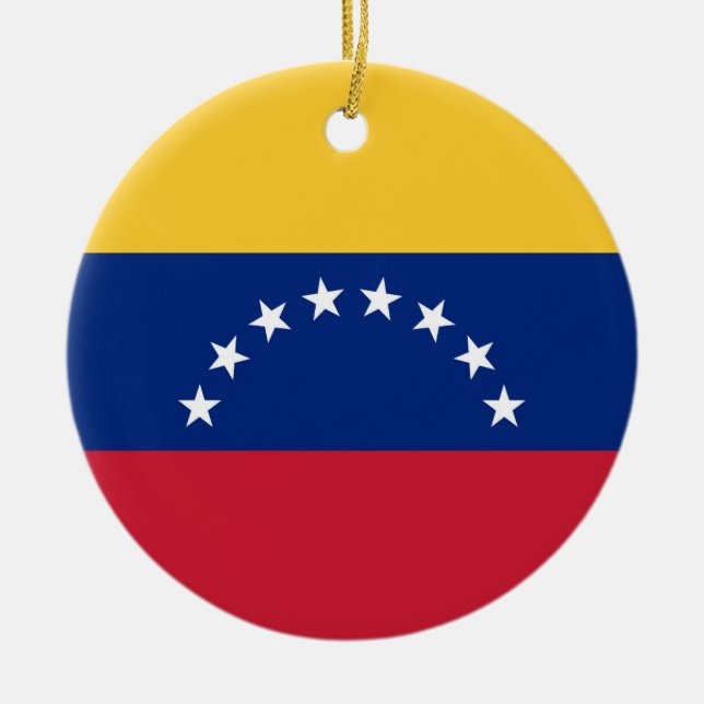 Fahne Venezuela Keramik Ornament (Vorne)