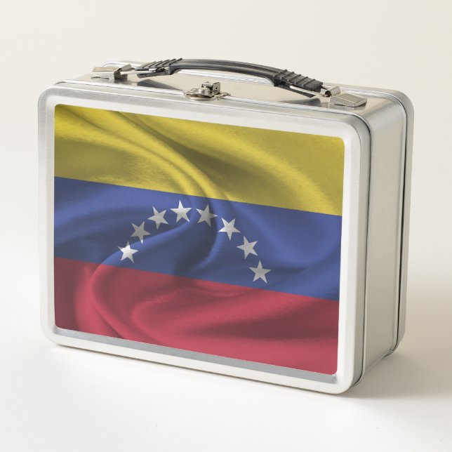 Fahne Venezuela Metall Brotdose (Vorderseite)