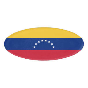 Fahne Venezuela Namenschild