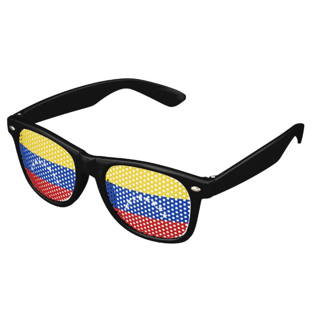Fahne Venezuela Partybrille (Schrägansicht)