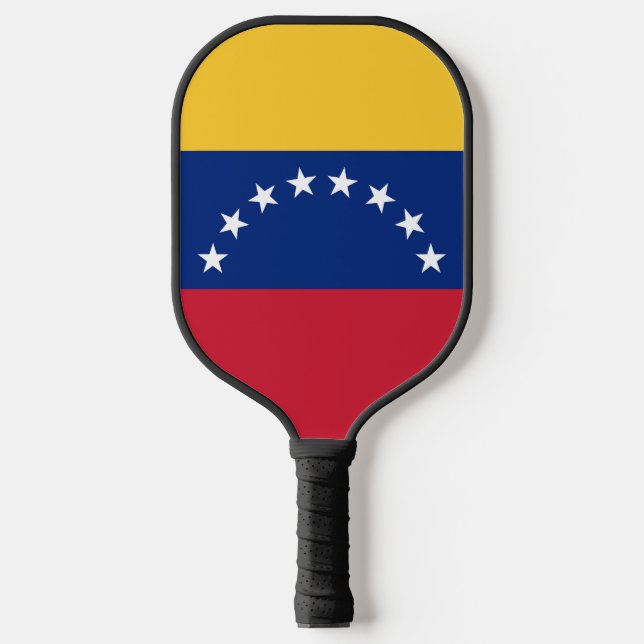 Fahne Venezuela Pickleball Schläger (Vorderseite)
