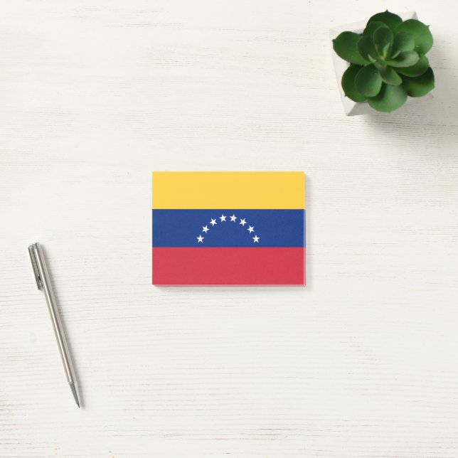 Fahne Venezuela Post-it Klebezettel (Büro)