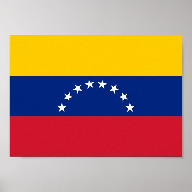 Fahne Venezuela Poster (Vorne)